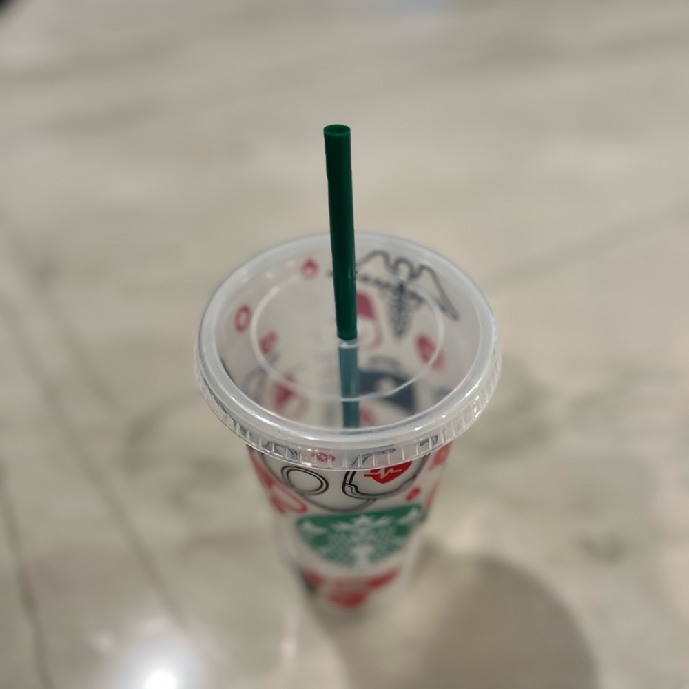 Nurse Starbucks Cup Handmade - Picture 3 of 7